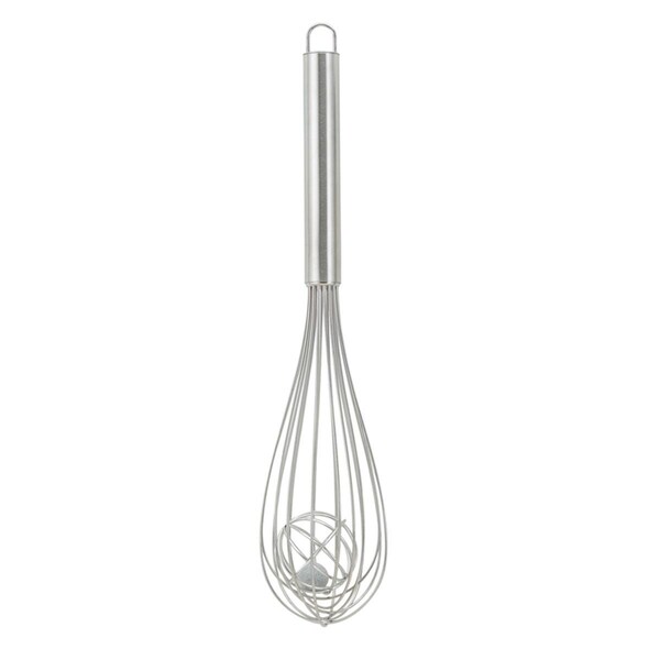 Hogan Supplies Mrs. Andersons 3 x 12 in. Silver Stainless Steel Balloon Wisk with Center Ball HO1491474 - main